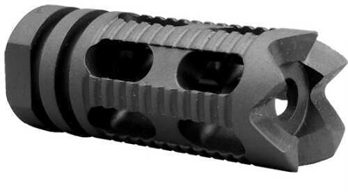 Yankee Hill Machine Co Phantom Muzzle Brake Aggressive/Toothed 1/2X28 Fits AR Rifles Black Finish YHM-28-5M1